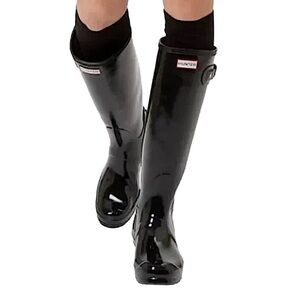 Tall Glossy Hunter Rain Boots